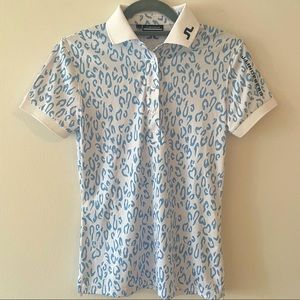 NWOT J. Lindeberg Tour Tech Print Golf Polo Size Small